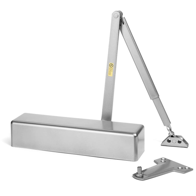 Dynasty Hardware Door Closer, Grade 1 Heavy Duty Commercial Hydraulic Closer, Self-Closing, Adjustable Spring Size 1-6, ADA Compliant, Surface Mount, Sprayed Aluminum, Series 8500 - Image 2